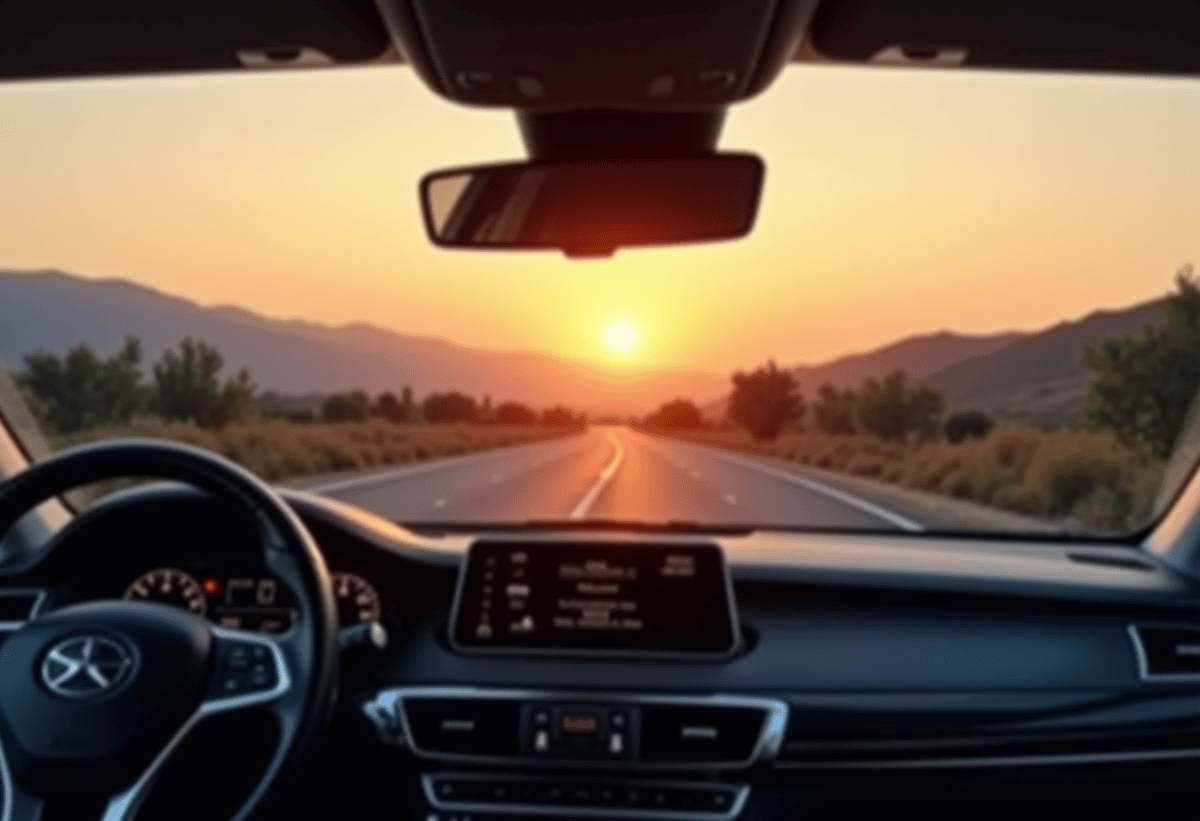 luxury sedan ceramic tinted