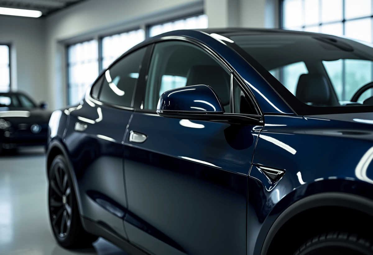 Luxury vehicle with XPEL Prime XR Plus ceramic tinting in Santa Clarita