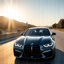 BMW on the I-5 corridor showcasing legally tinted windows for comfortable commuting, installed by Autograff Mobile Tint