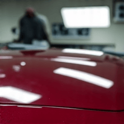 New vehicle preparing for XPEL FUSION PLUS Ceramic Coating in Santa Clarita