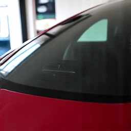 Tesla Model 3 rear window tinting single piece installation Santa Clarita