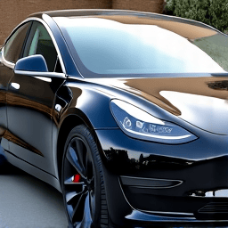 Tesla Model 3 driver side ceramic tint in Santa Clarita