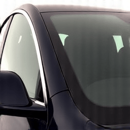 Tesla Model Y front windows with XPEL Prime XR Plus tint in Santa Clarita