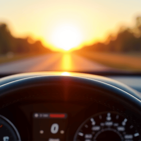 Temperature gauge showing a 40 degree Fahrenheit drop with a map of Santa Clarita in the background, illustrating the effectiveness of heat rejection window tint