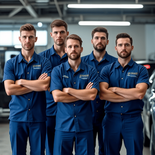 Autograff Mobile Tint technician expertly applying XPEL FUSION PLUS Ceramic Coating to a luxury vehicle