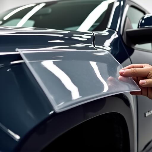 XPEL Clear Bra installation on a truck hood for ultimate protection near Castaic Lake
